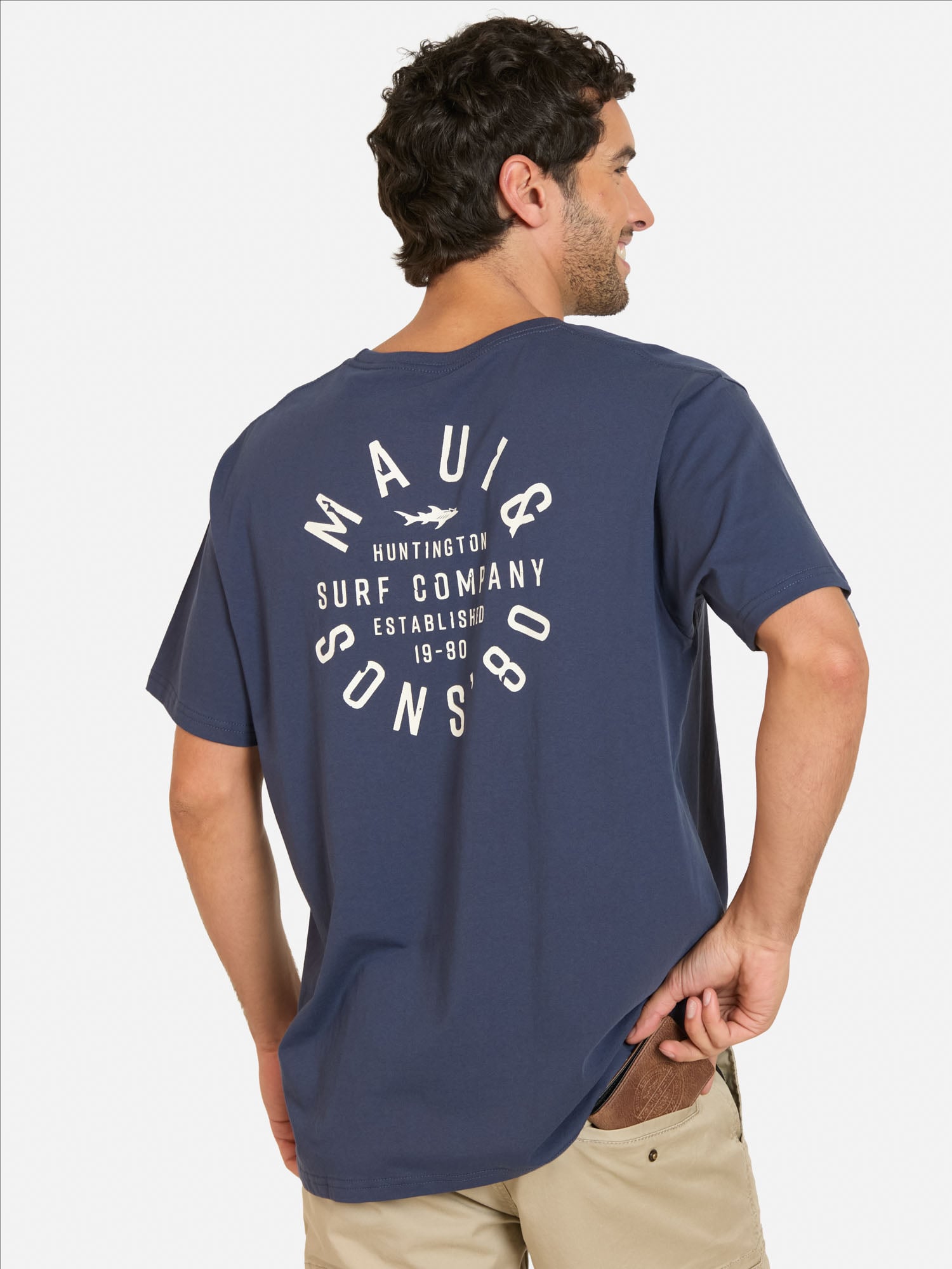 PACK POLERA CINTURON FALU AZUL HOMBRE MAUI AND SONS - 2