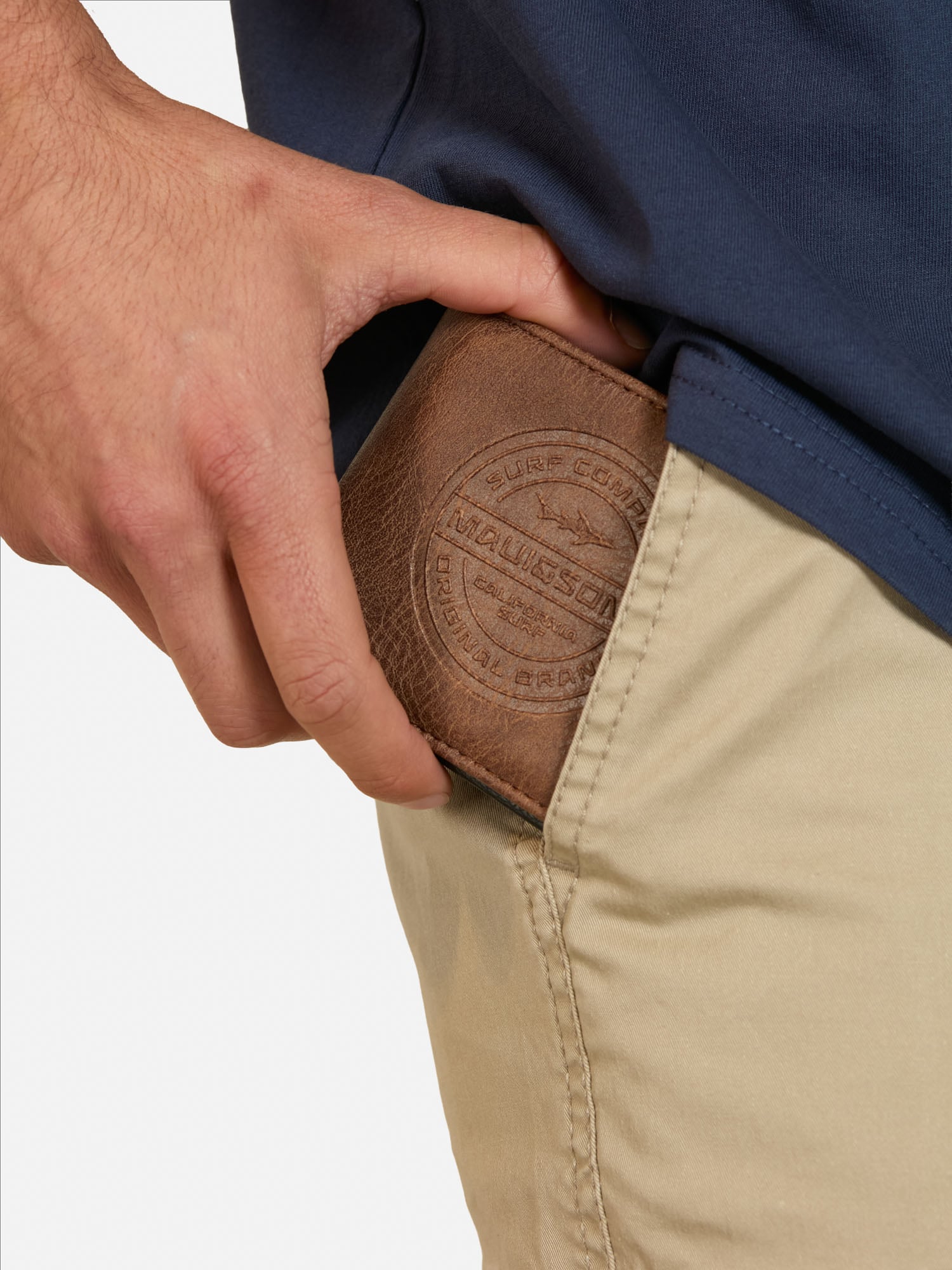 PACK POLERA CINTURON FALU AZUL HOMBRE MAUI AND SONS - 3