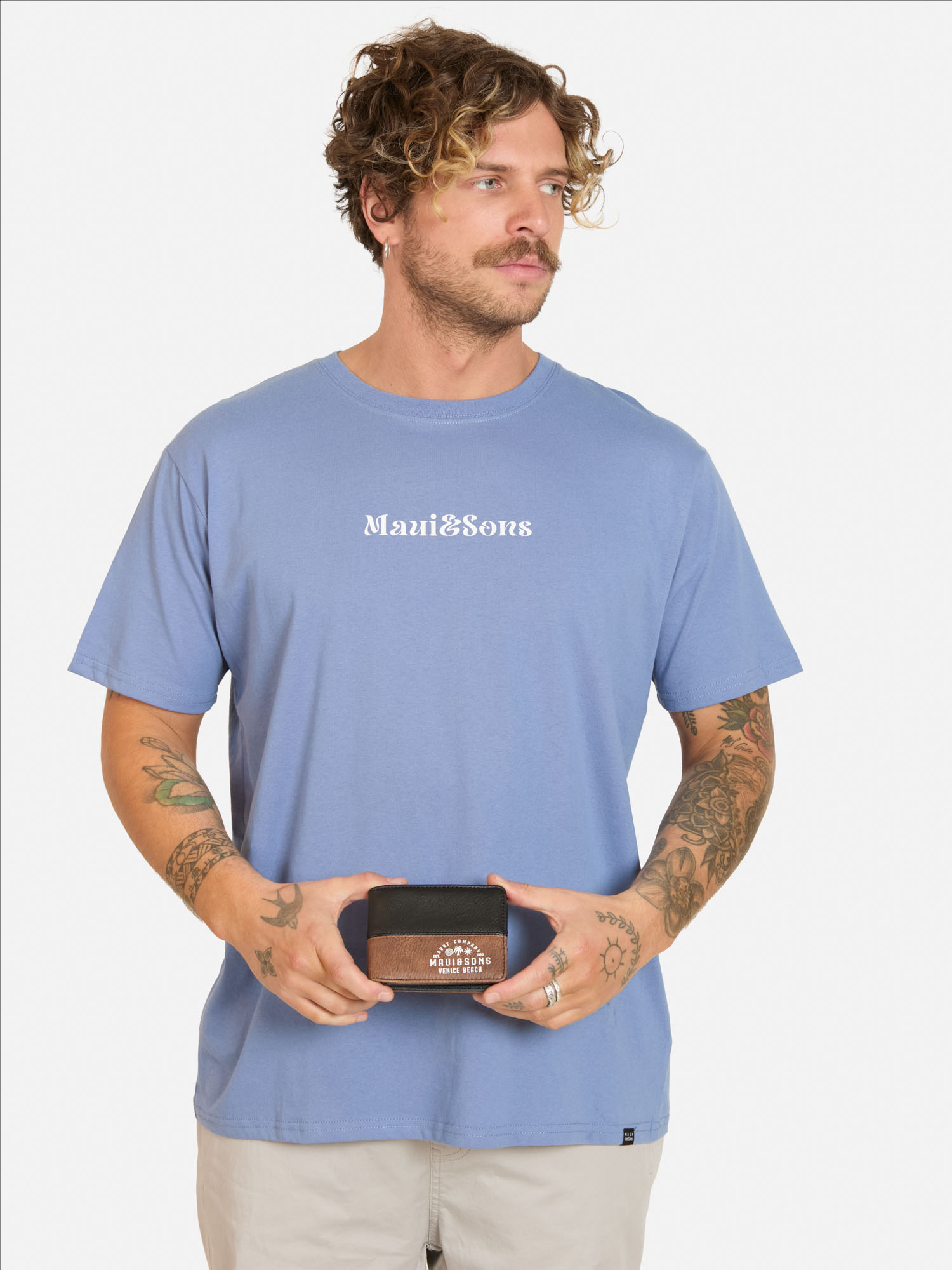 PACK POLERA CINTURON LIAU MORADO HOMBRE MAUI AND SONS - 1