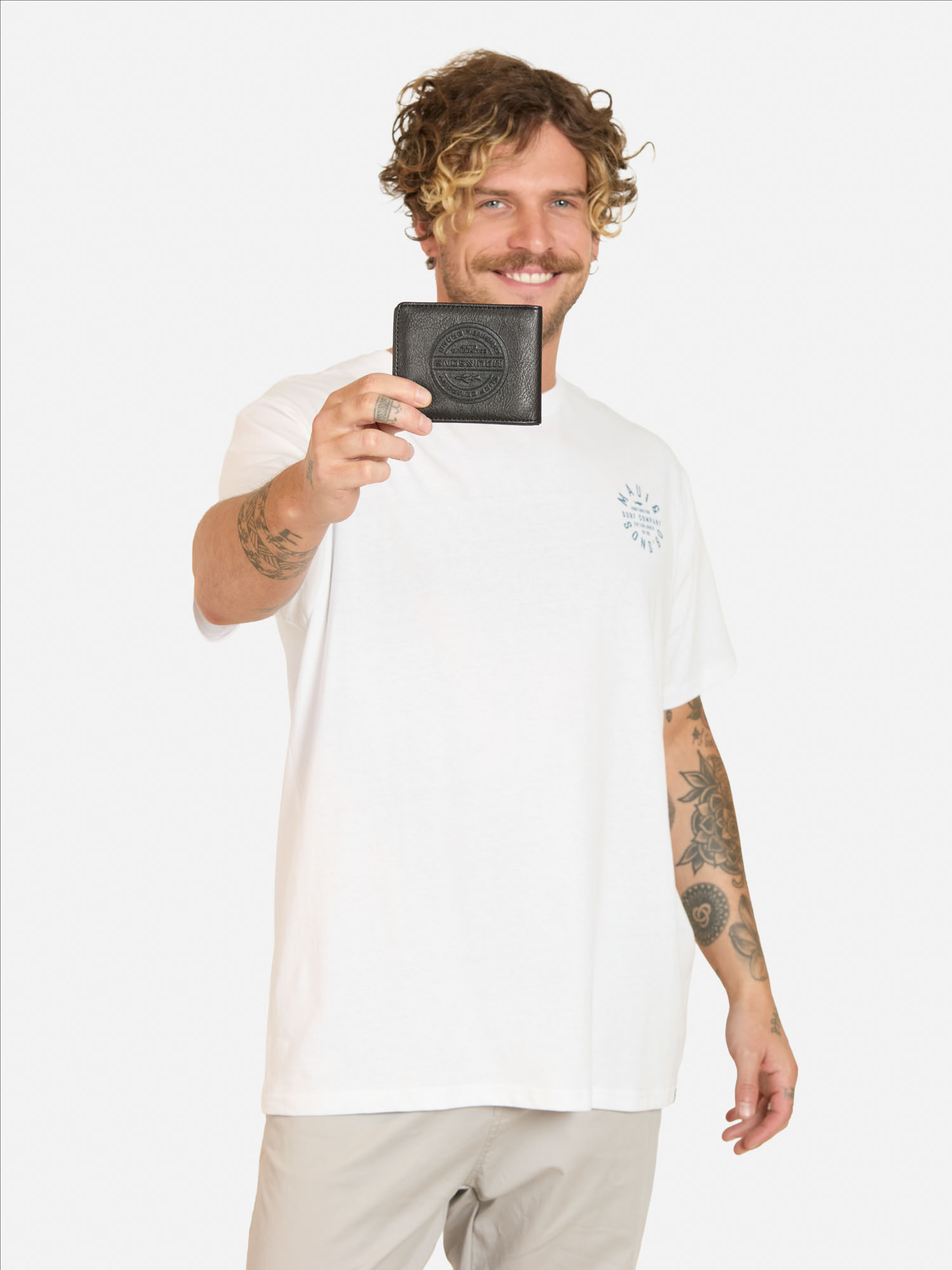 PACK POLERA CINTURON FALU BLANCO HOMBRE MAUI AND SONS - 1