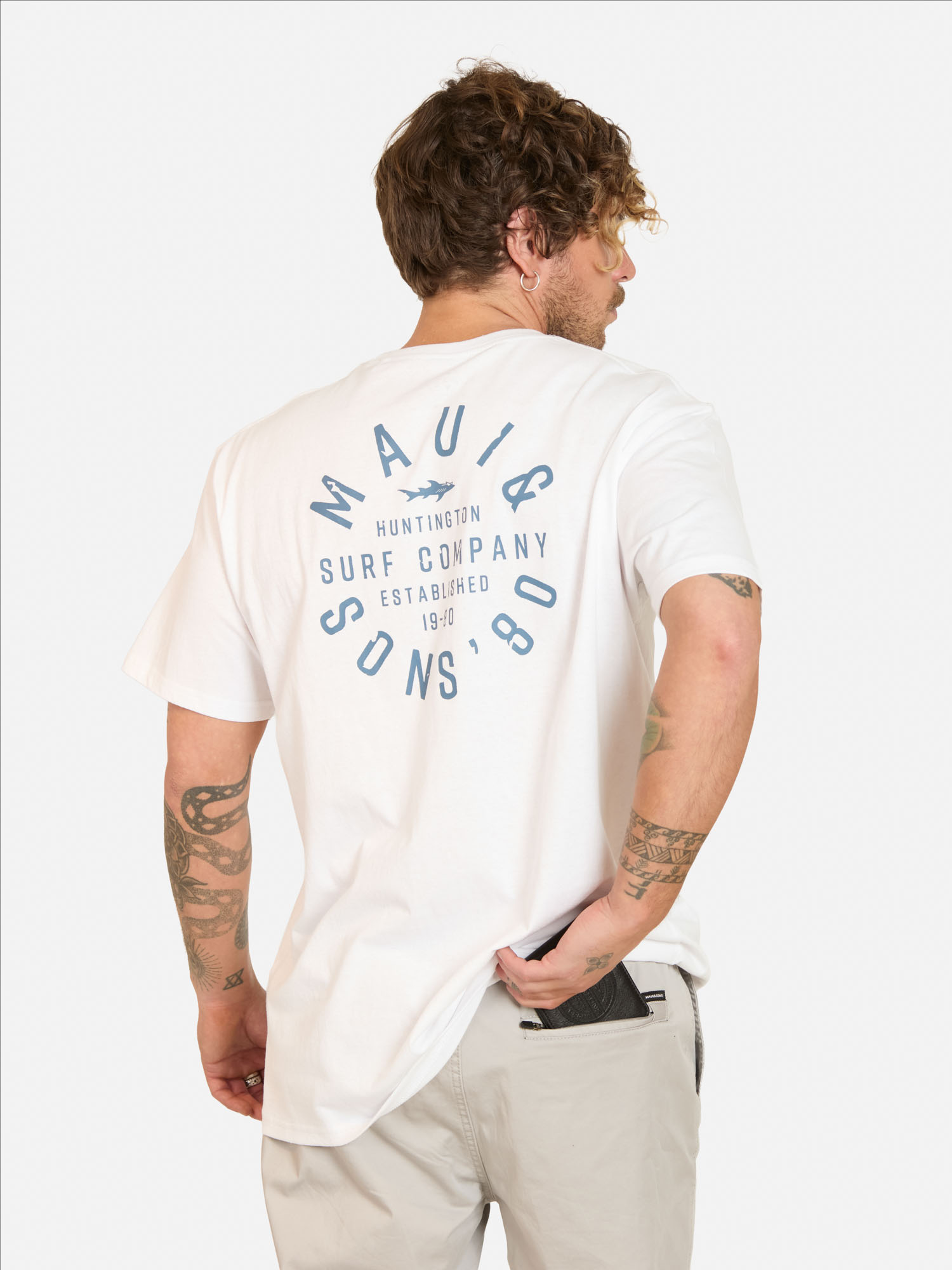 PACK POLERA CINTURON FALU BLANCO HOMBRE MAUI AND SONS - 2
