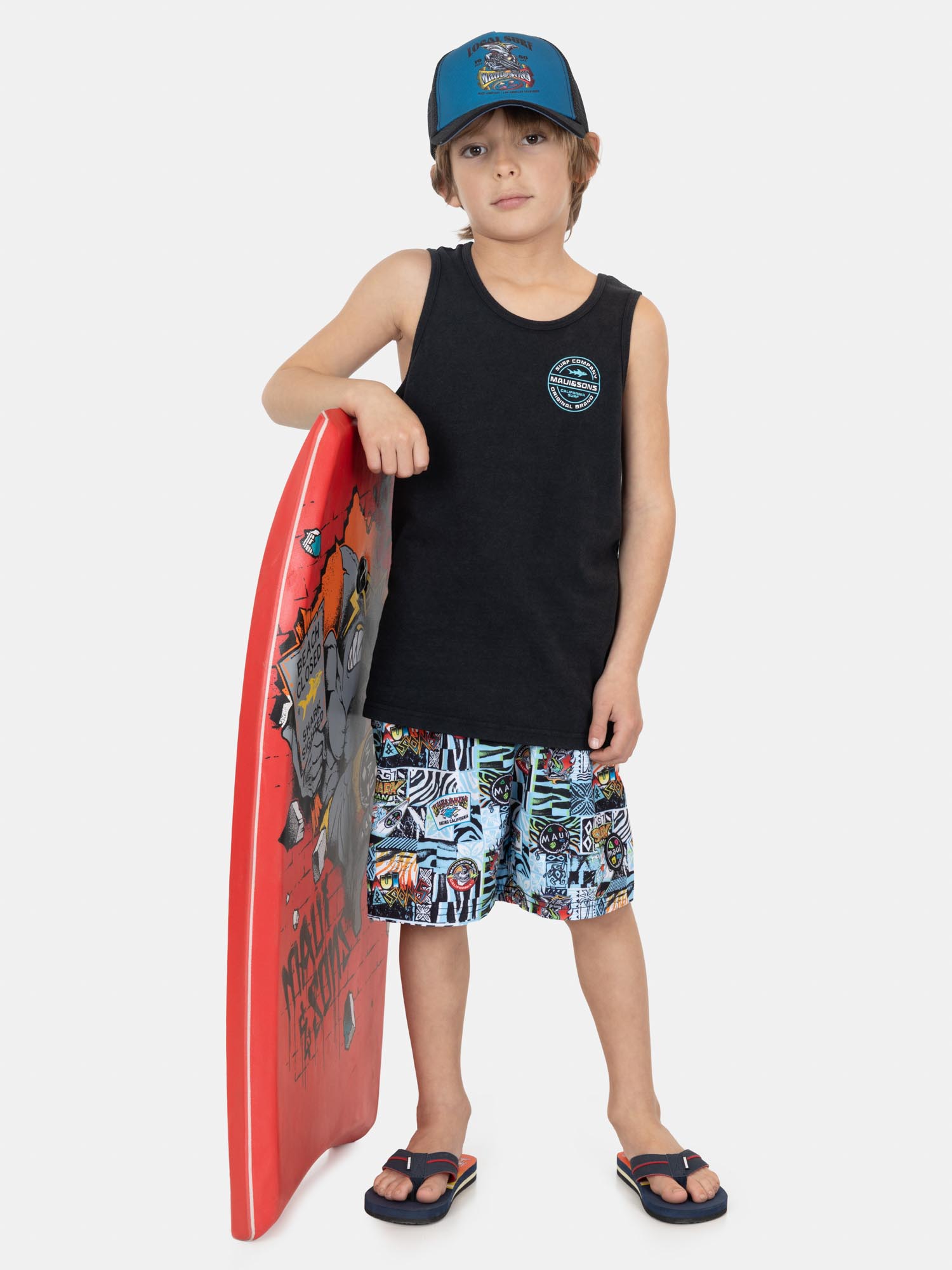 POLERA SM PUMIX NEGRO INFANTIL MAUI AND SONS - 4