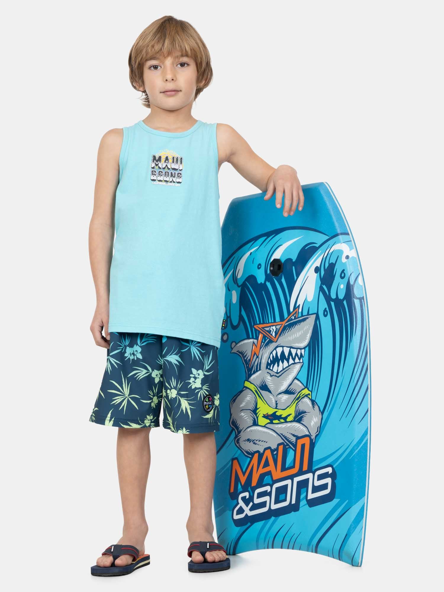 POLERA SM FLIPZ CELESTE INFANTIL MAUI AND SONS - 4