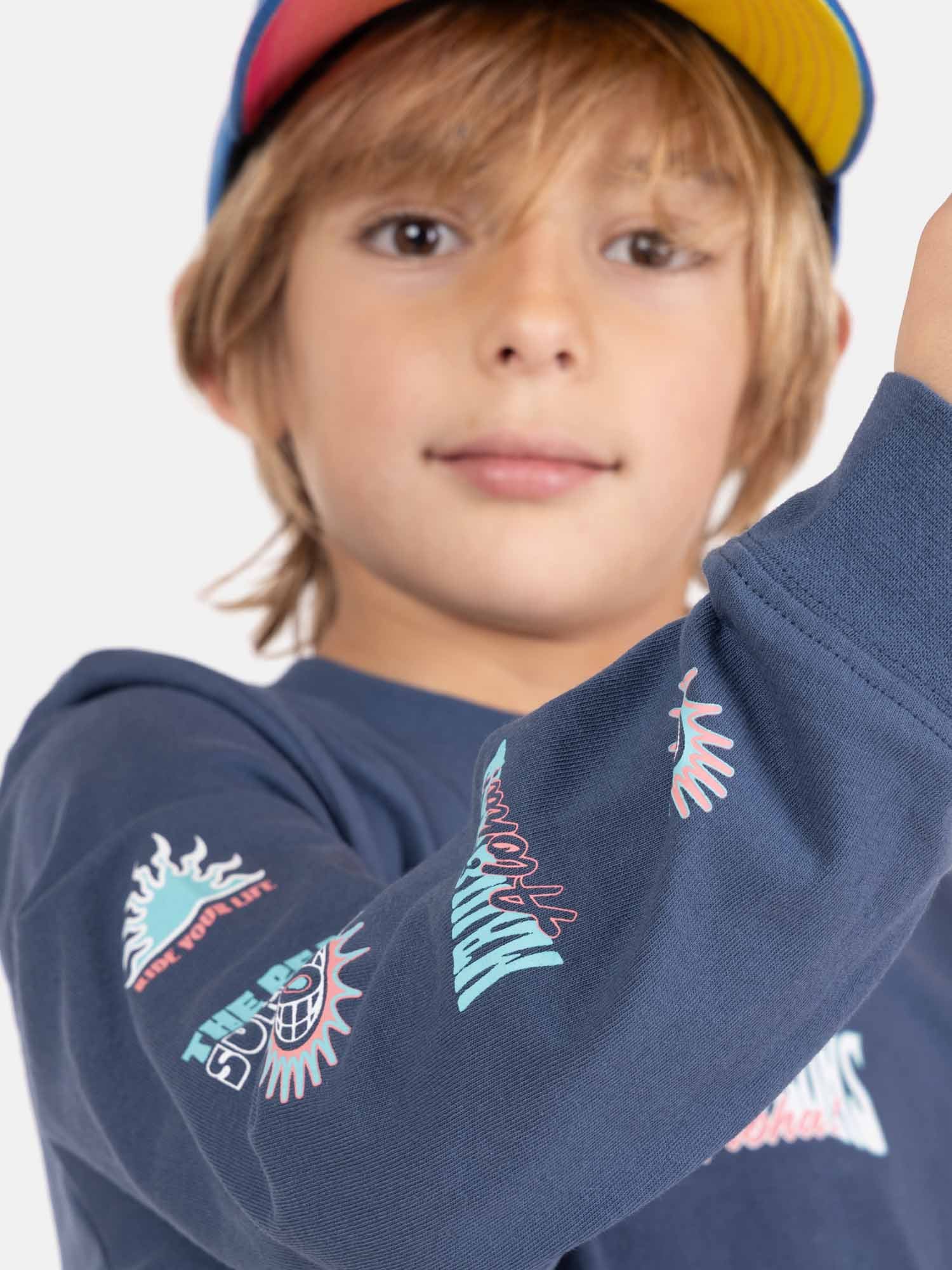 POLERA ML SHARKY CELESTE INFANTIL MAUI AND SONS - 3