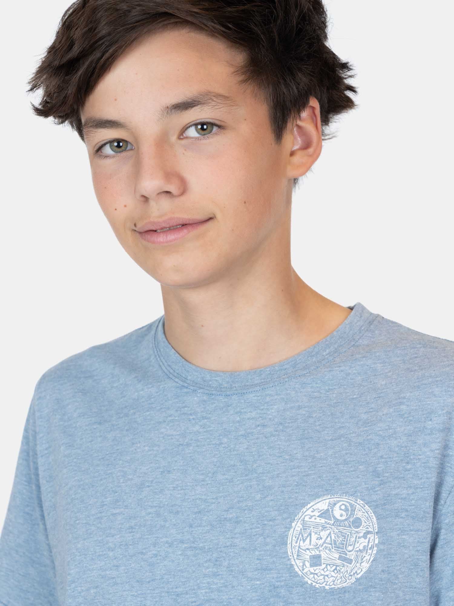 POLERA MC ISLA AZUL INFANTIL MAUI AND SONS - 3