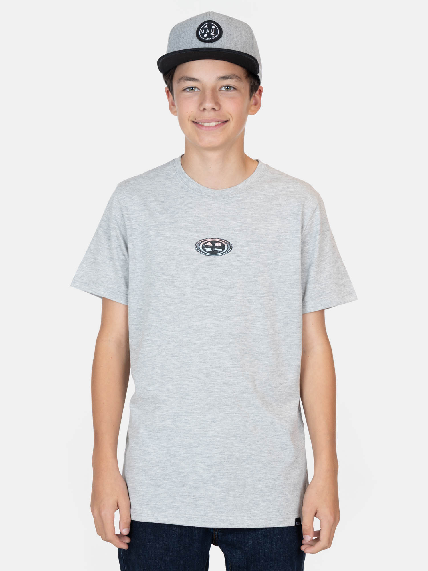 POLERA MC SUNRIDER GRIS INFANTIL MAUI AND SONS - 1