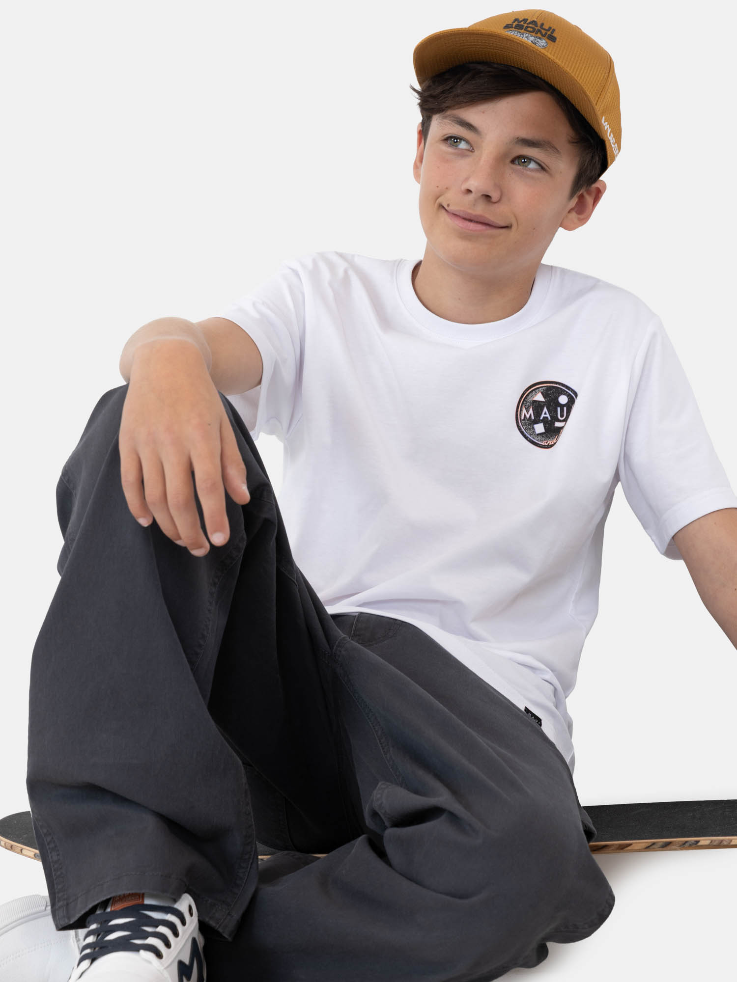 POLERA MC OLAFIT BLANCO INFANTIL MAUI AND SONS - 4