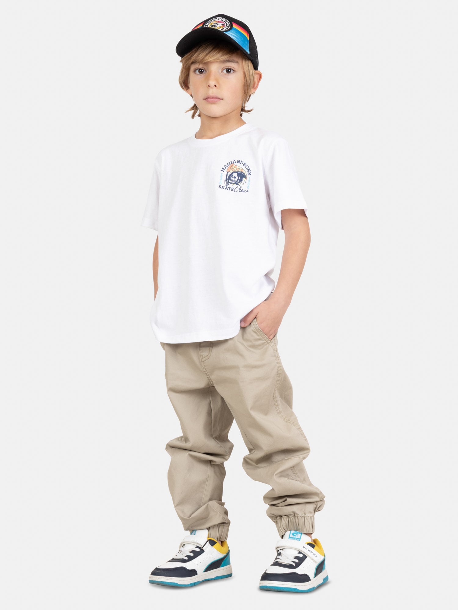POLERA MC TIDEFLEX BLANCO INFANTIL MAUI AND SONS - 4