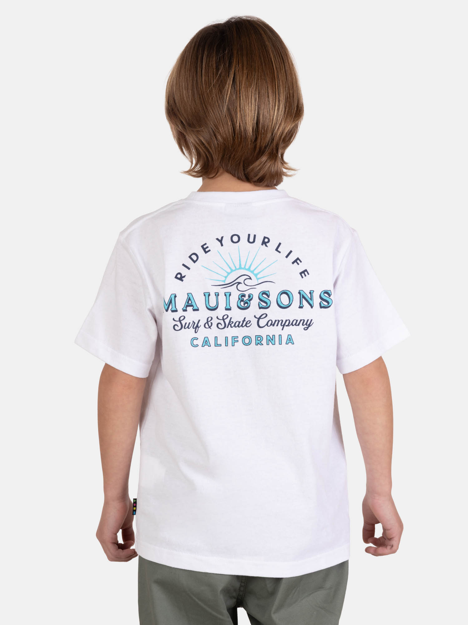 POLERA MC HELIOX BLANCO INFANTIL MAUI AND SONS - 2