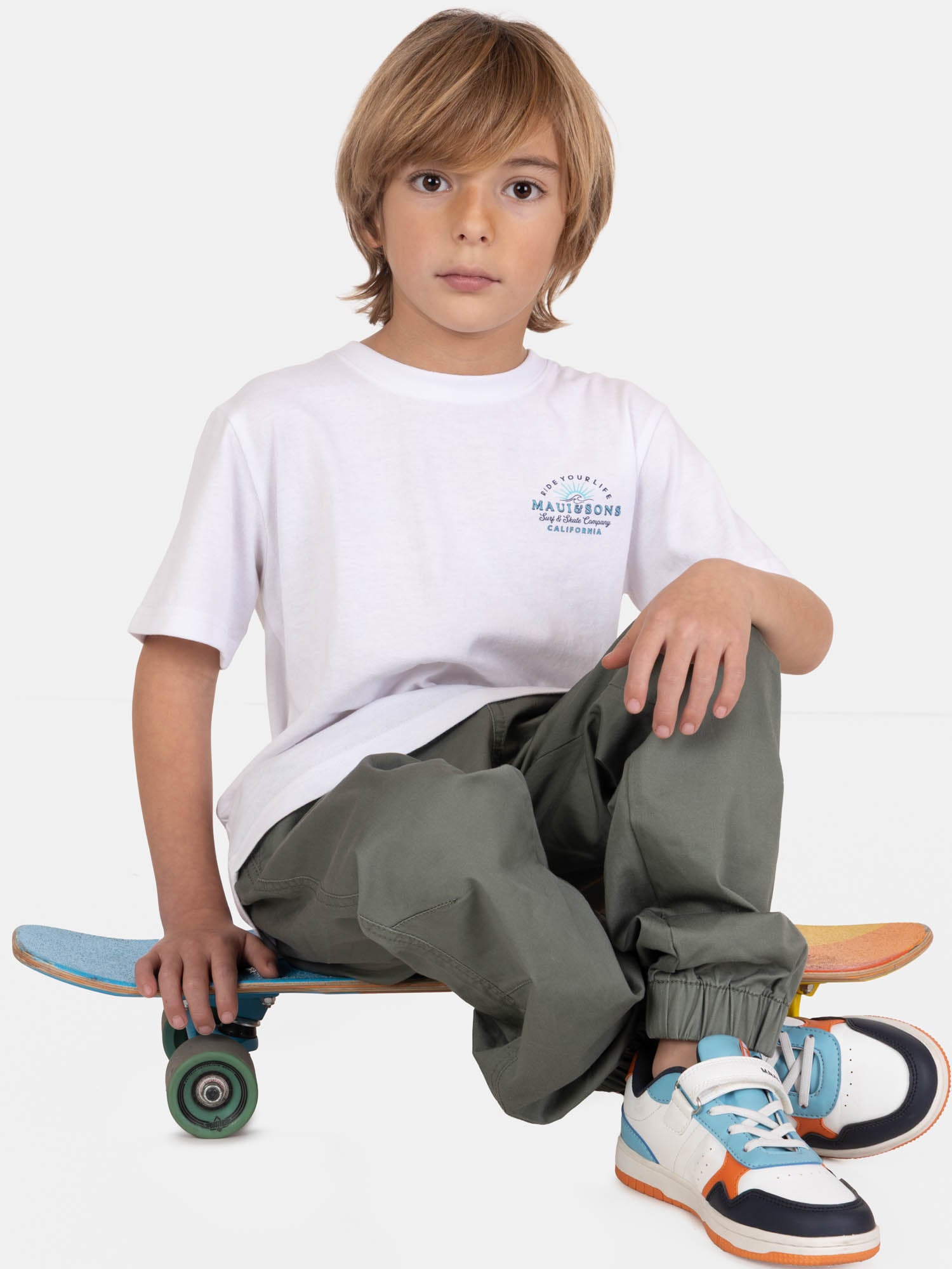 POLERA MC HELIOX BLANCO INFANTIL MAUI AND SONS - 4