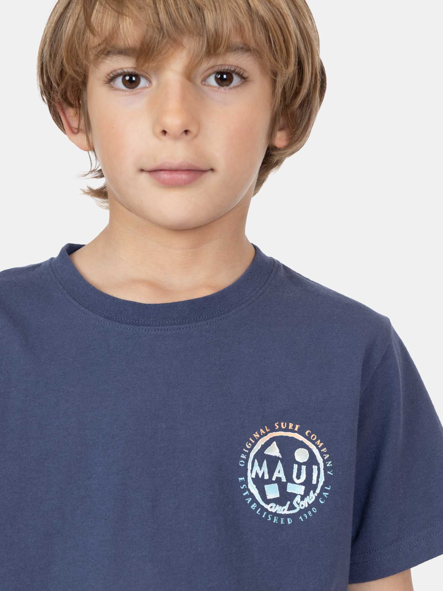 POLERA MC WAVEBORN AZUL INFANTIL MAUI AND SONS - 3