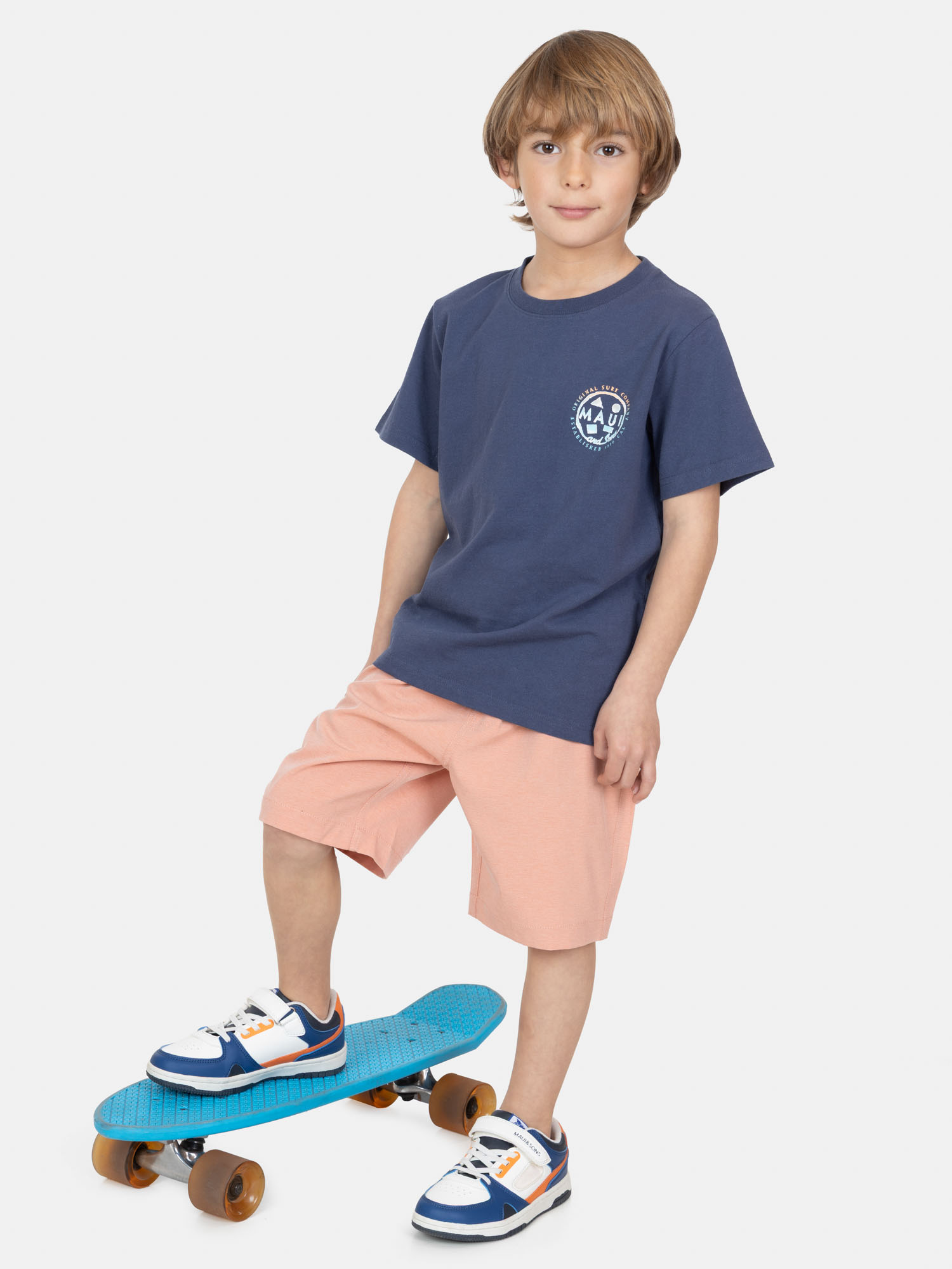 POLERA MC WAVEBORN AZUL INFANTIL MAUI AND SONS - 4