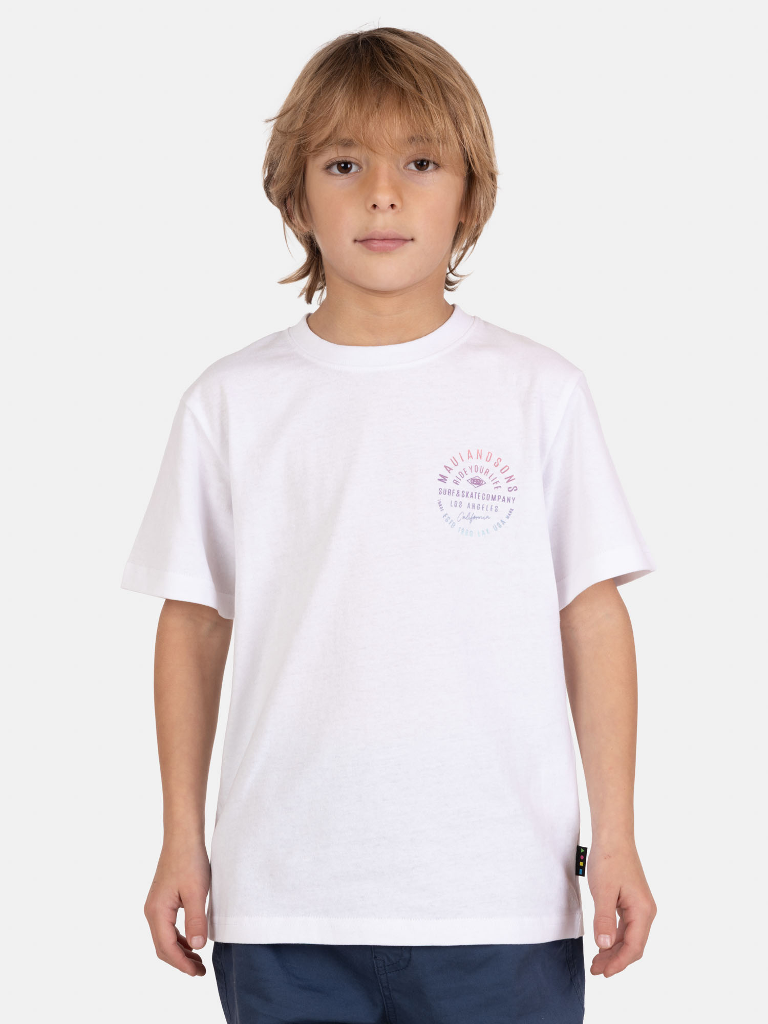 POLERA MC AQUABLAST BLANCO INFANTIL MAUI AND SONS - 1