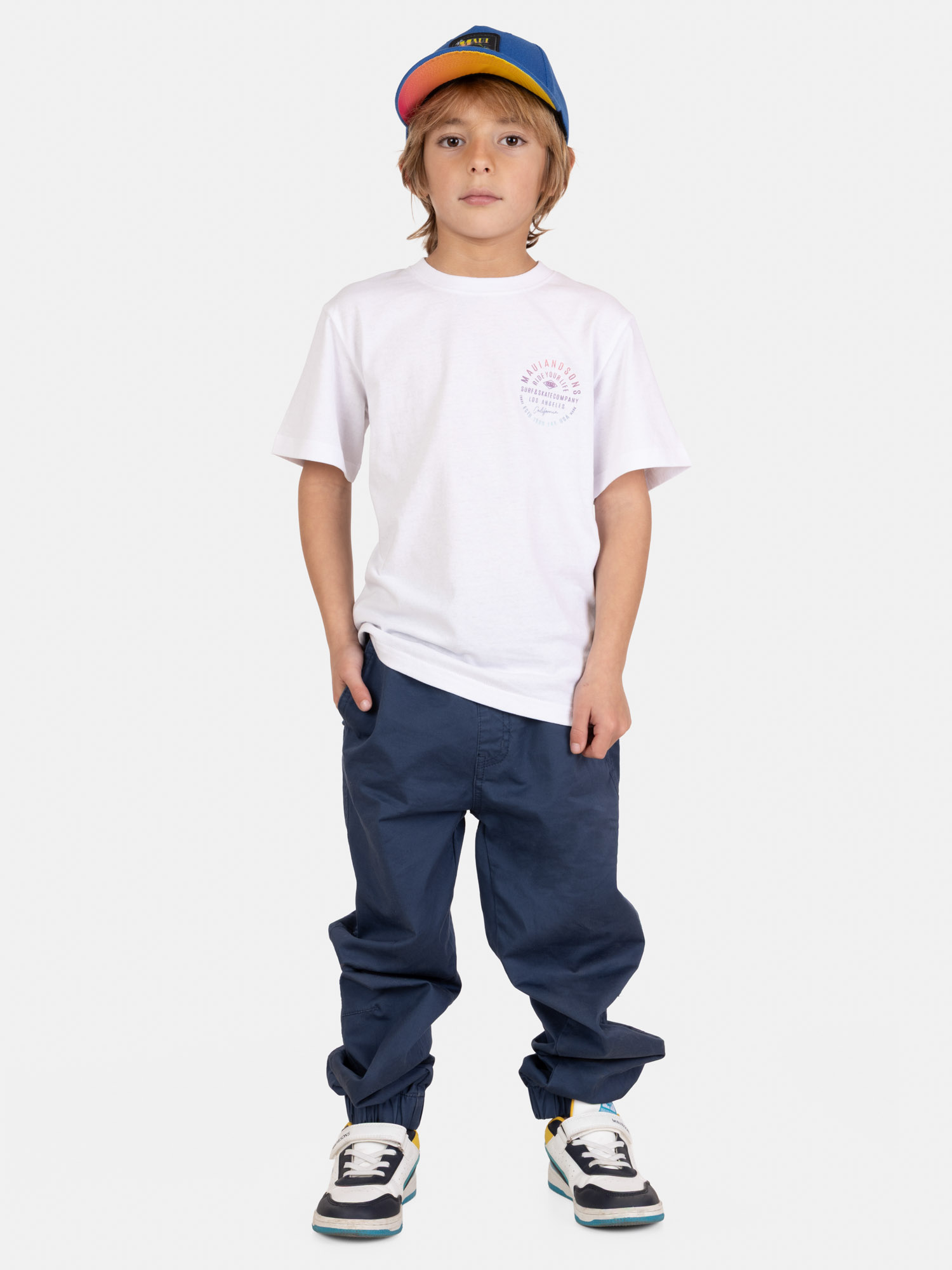 POLERA MC AQUABLAST BLANCO INFANTIL MAUI AND SONS - 4