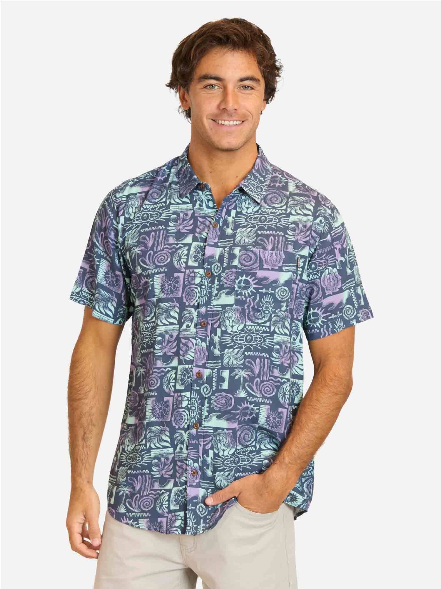 CAMISA MC MAKIRO MULTICOLOR HOMBRE MAUI AND SONS - 1