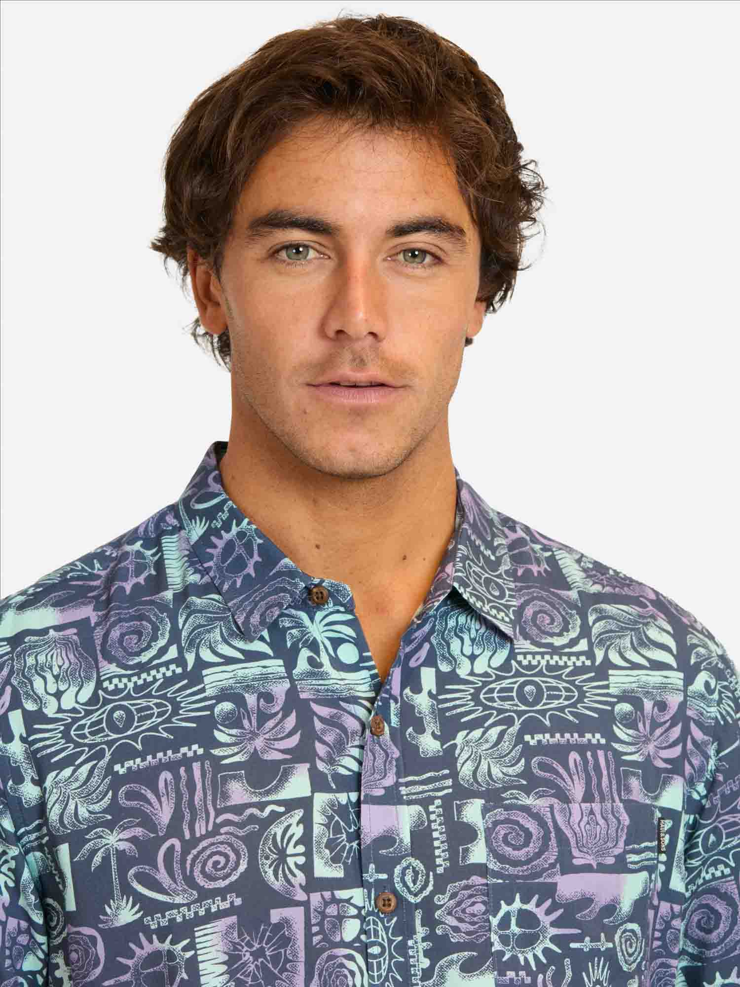 CAMISA MC MAKIRO MULTICOLOR HOMBRE MAUI AND SONS - 3
