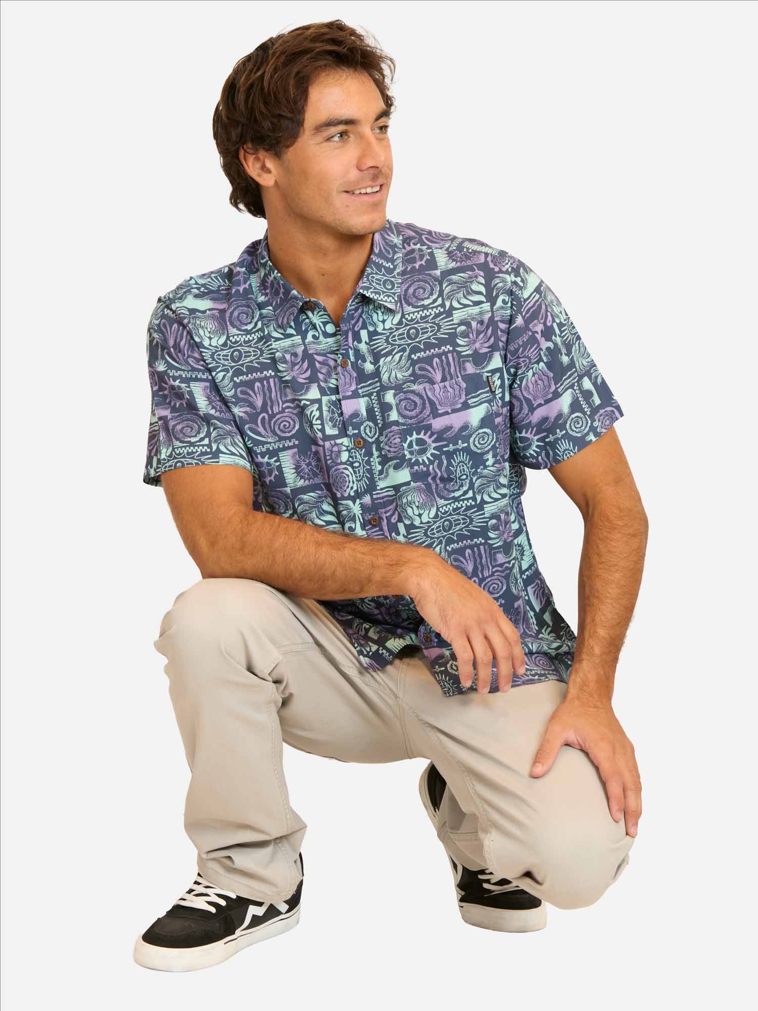CAMISA MC MAKIRO MULTICOLOR HOMBRE MAUI AND SONS - 4