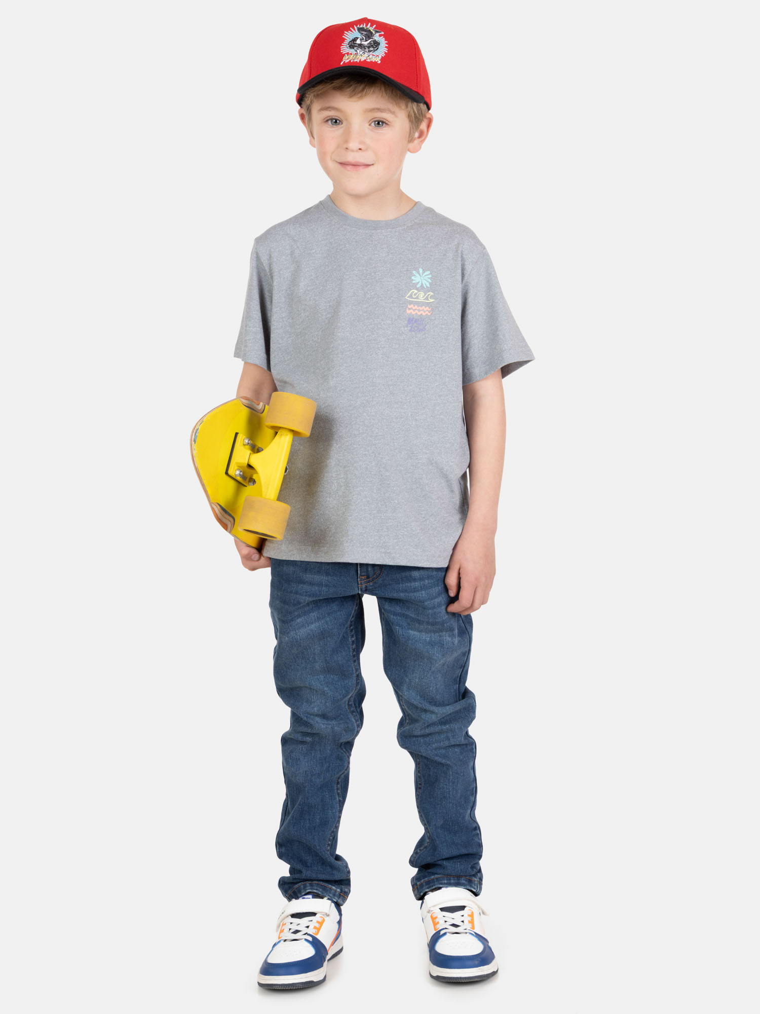 POLERA MC RAYGUARD GRIS INFANTIL MAUI AND SONS - 4