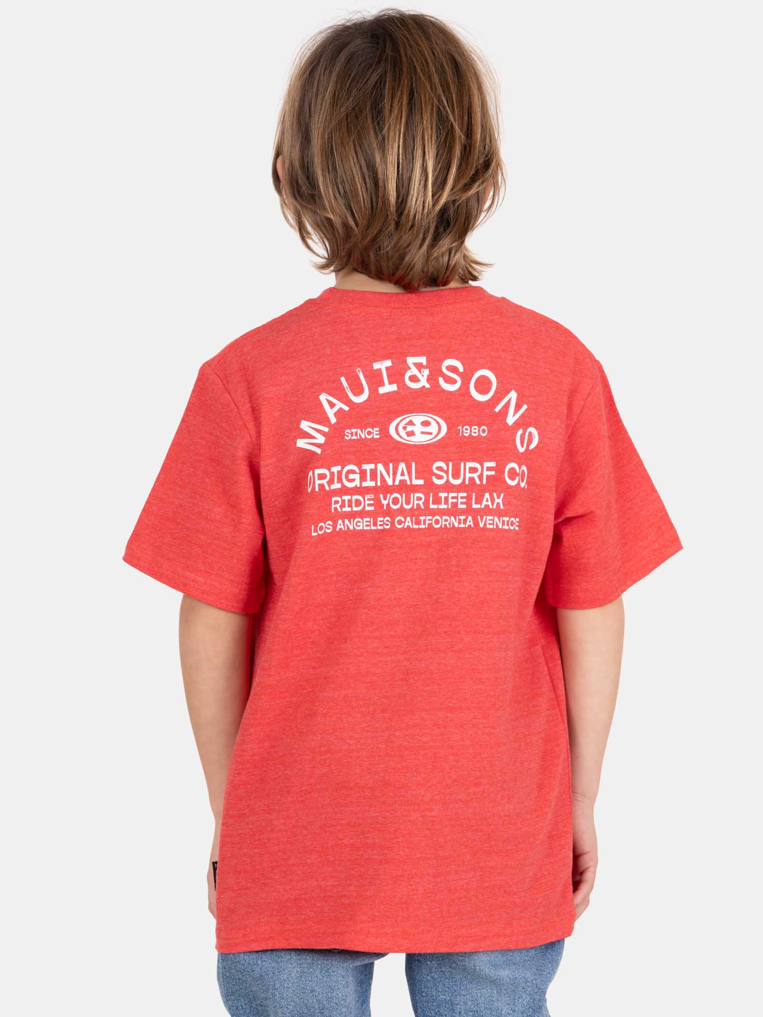 POLERA MC SALITRE ROJO INFANTIL MAUI AND SONS - 2