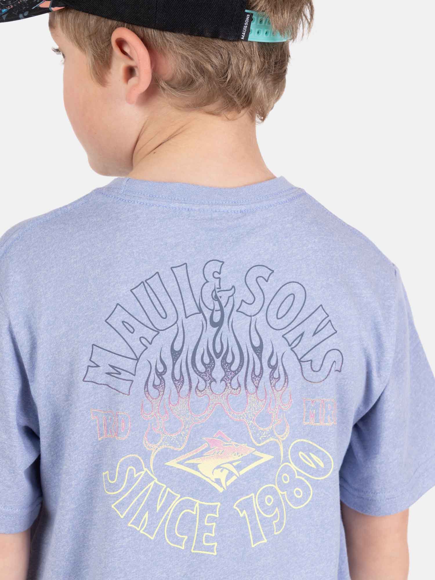 POLERA MC SUNTECH MORADO INFANTIL MAUI AND SONS - 3