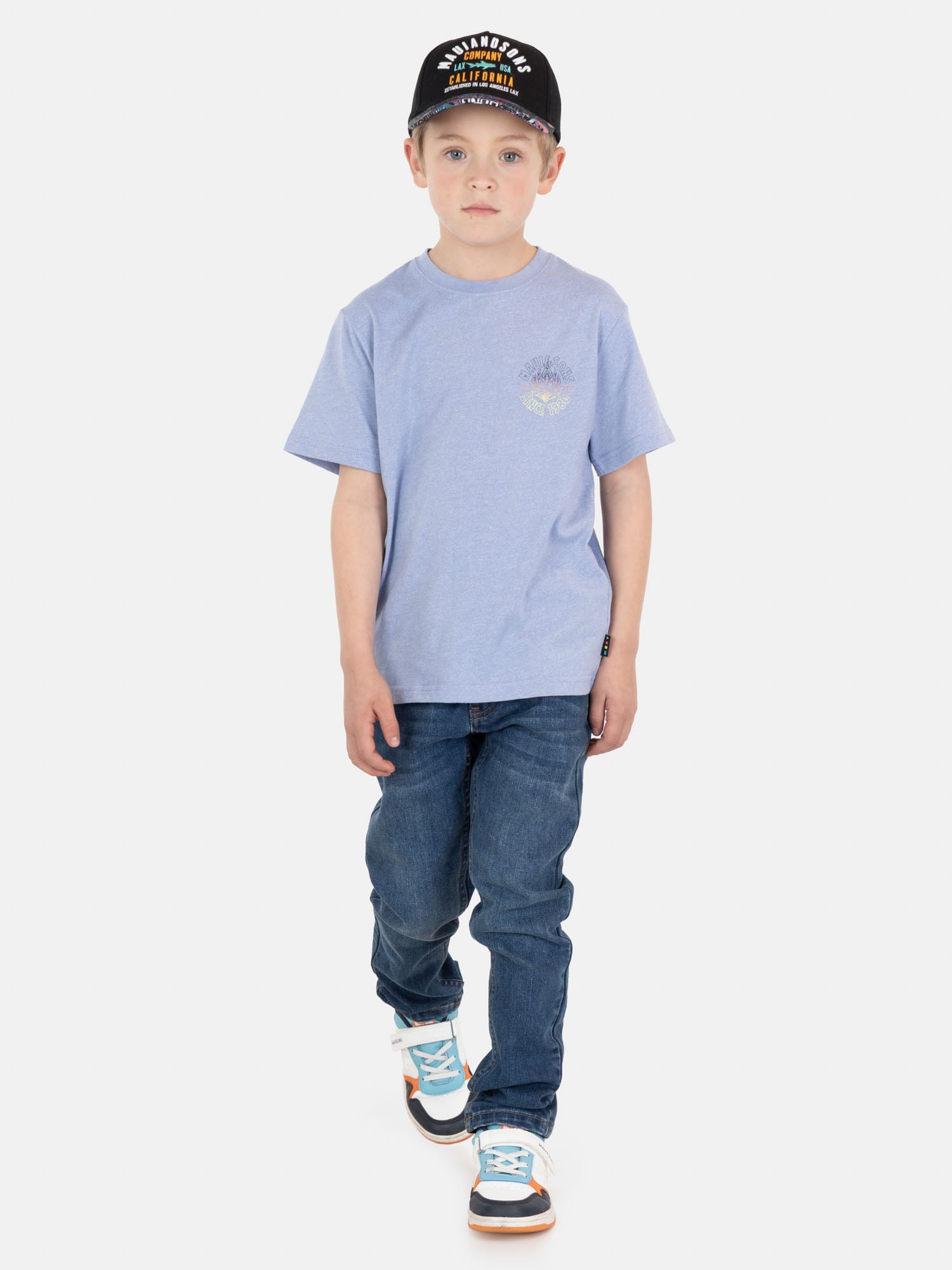 POLERA MC SUNTECH MORADO INFANTIL MAUI AND SONS - 4