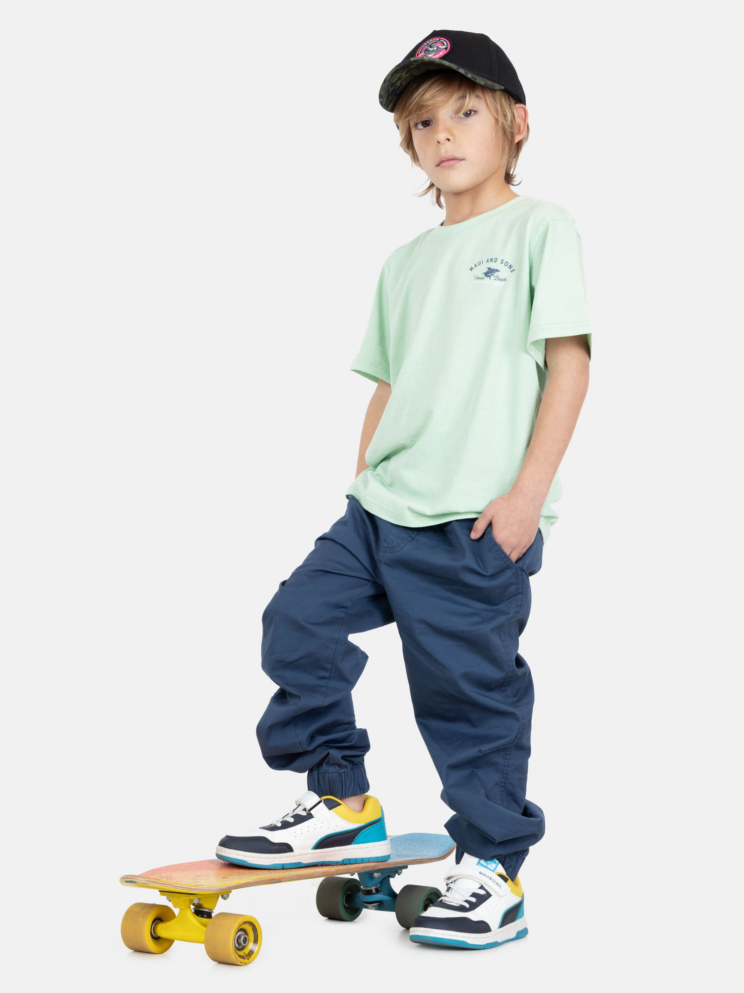 POLERA MC BAYFUEL VERDE INFANTIL MAUI AND SONS - 4