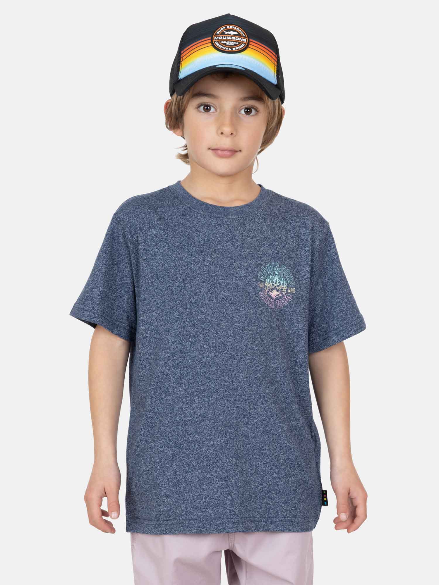 POLERA MC SUNTECH AZUL INFANTIL MAUI AND SONS - 1