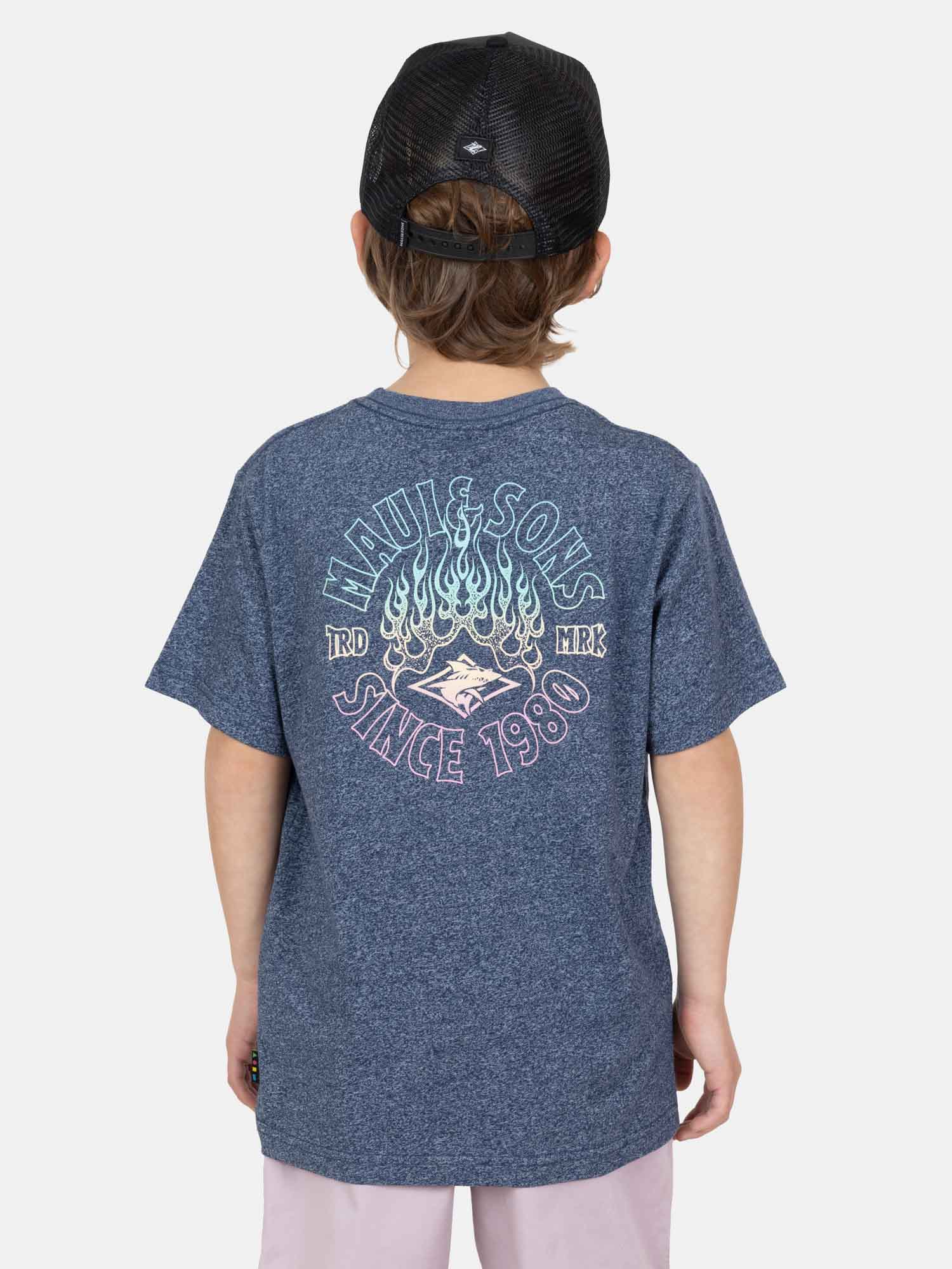 POLERA MC SUNTECH AZUL INFANTIL MAUI AND SONS - 2