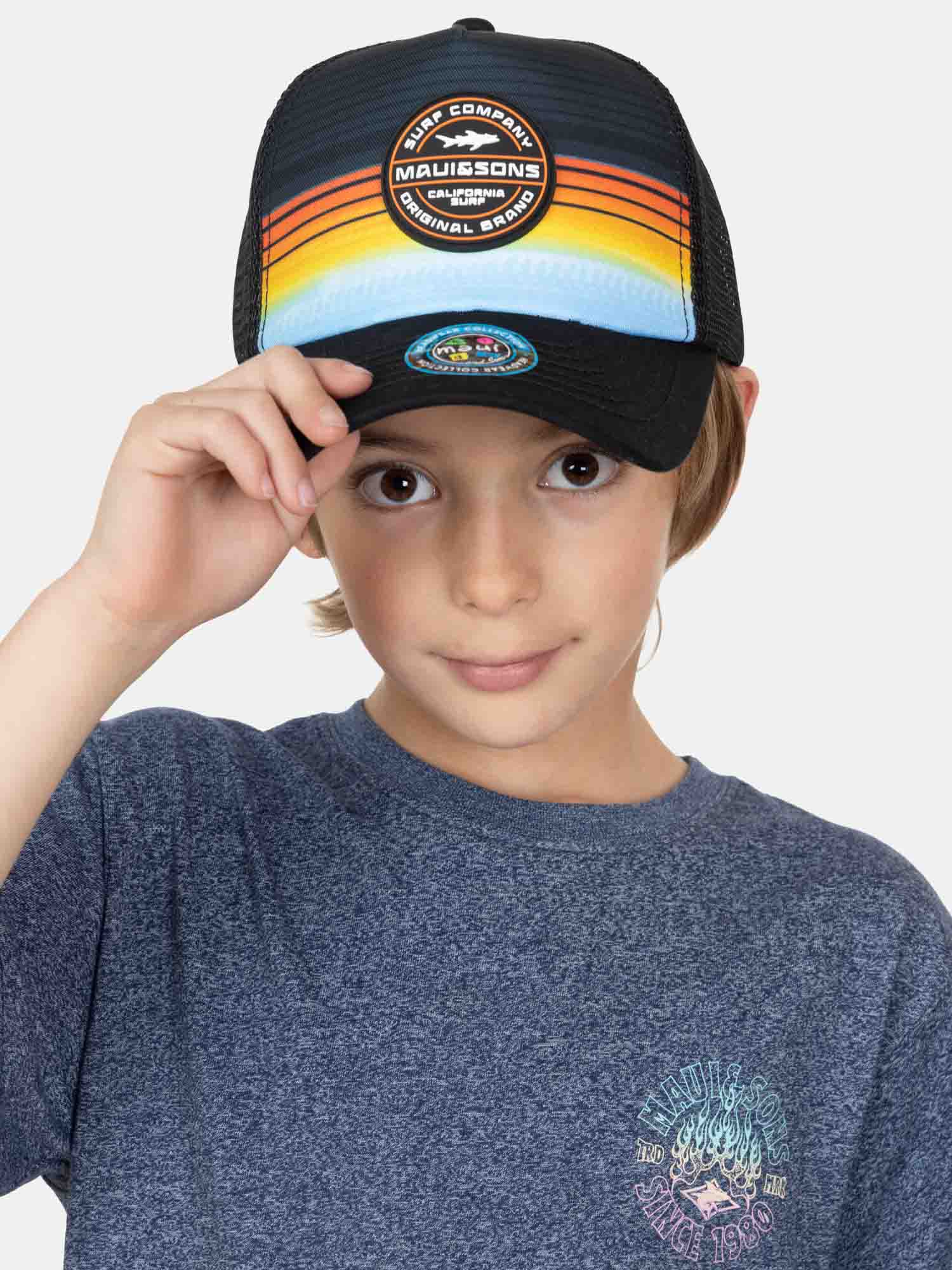 POLERA MC SUNTECH AZUL INFANTIL MAUI AND SONS - 3