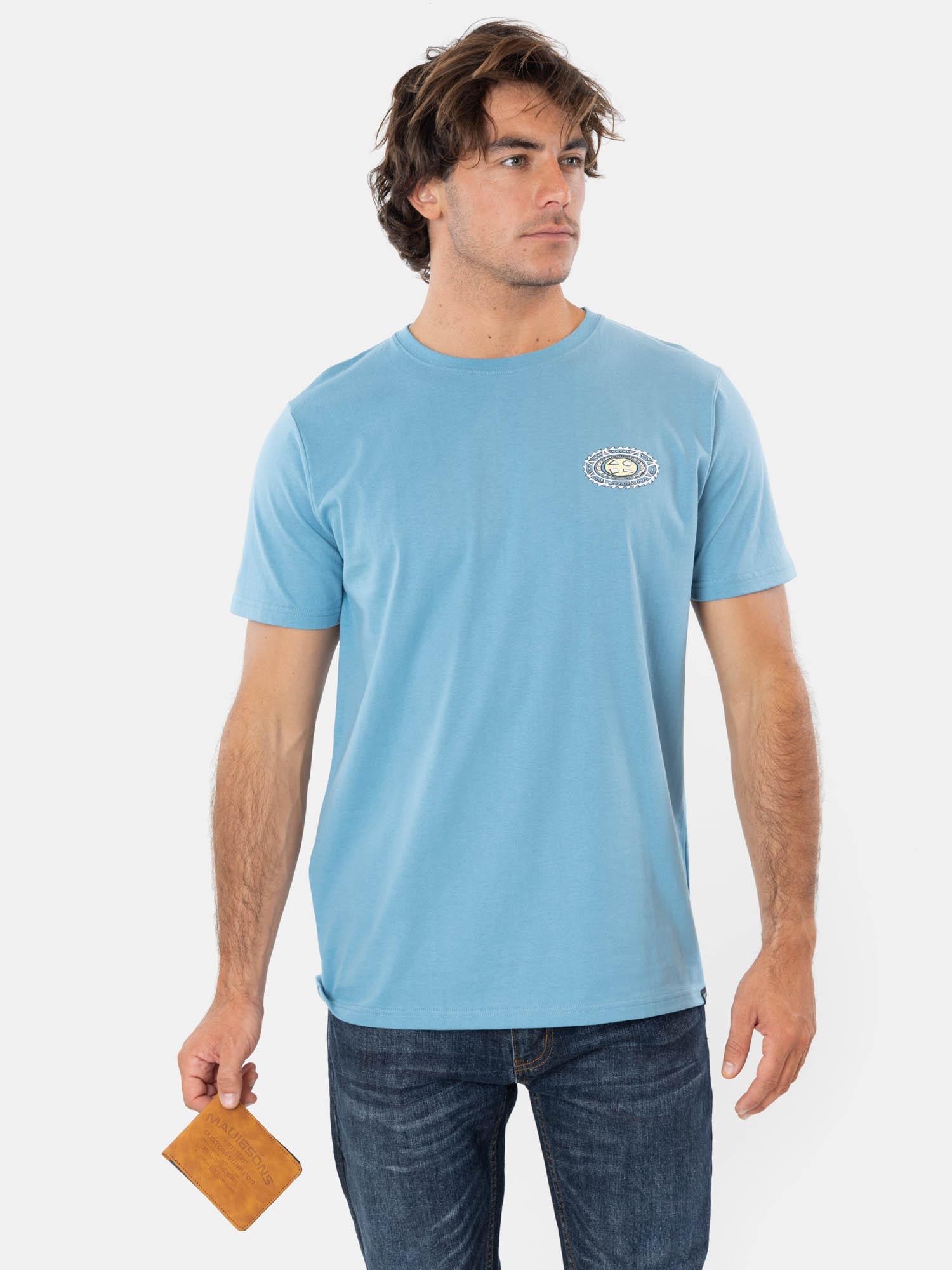 PACK POLERA BILLETERA SERAPHIC CELESTE HOMBRE MAUI AND SONS - 1