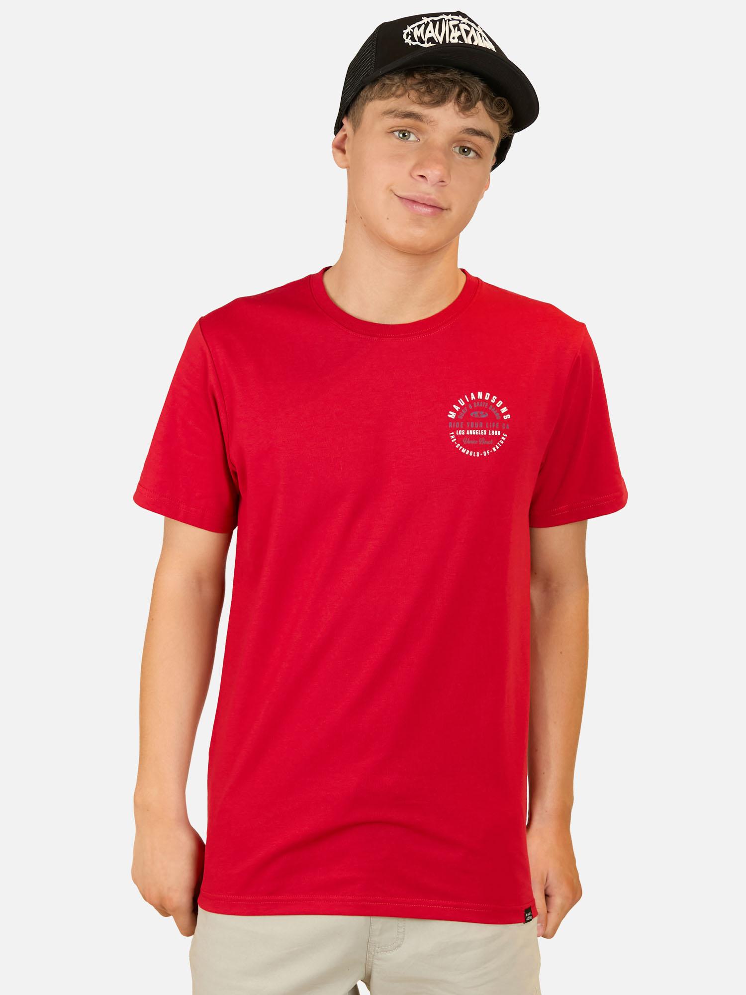 PACK POLERA JOCKEY INFINITE ROJO INFANTIL MAUI AND SONS - 1