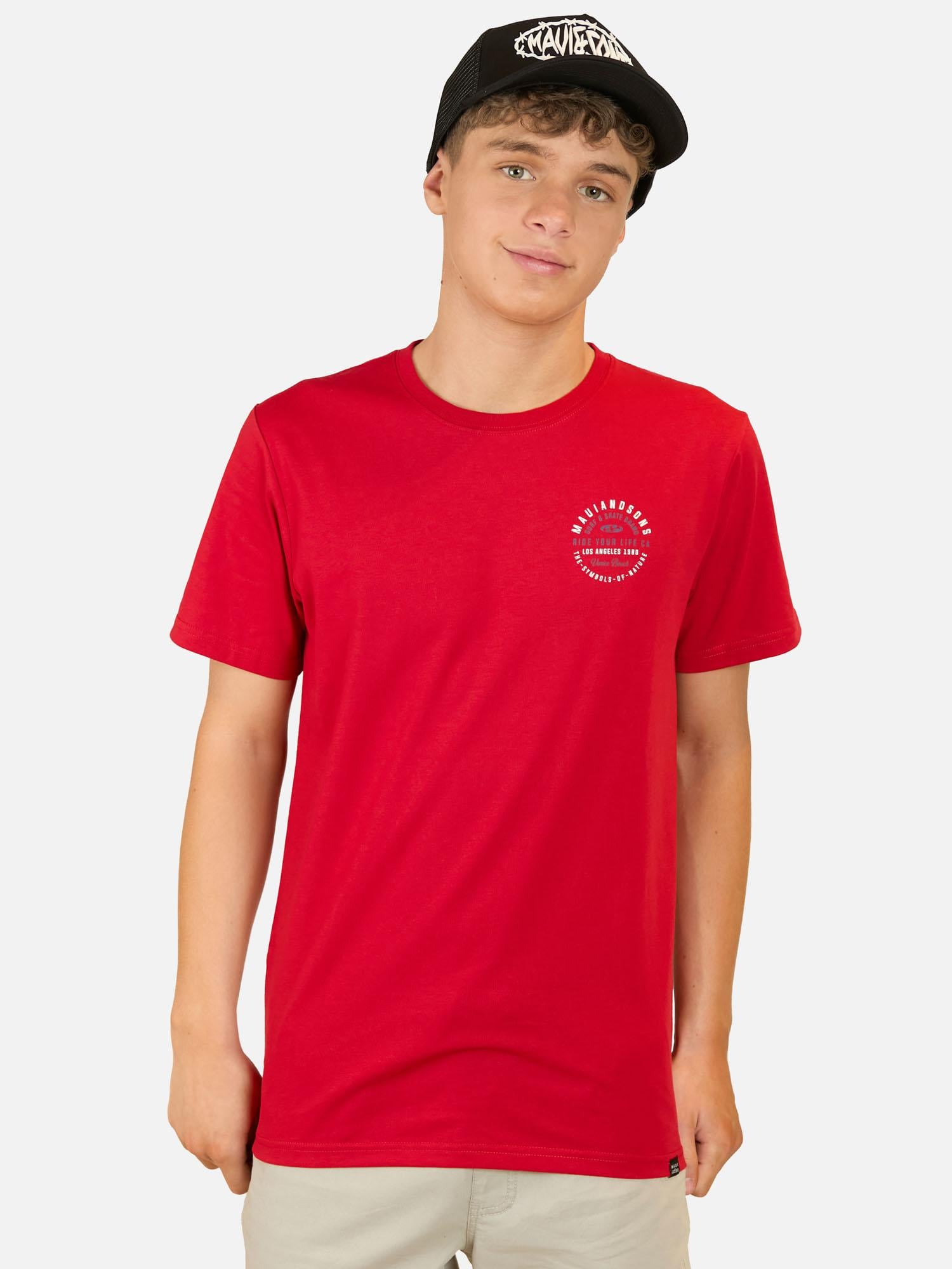 PACK POLERA JOCKEY INFINITE ROJO INFANTIL MAUI AND SONS - 1