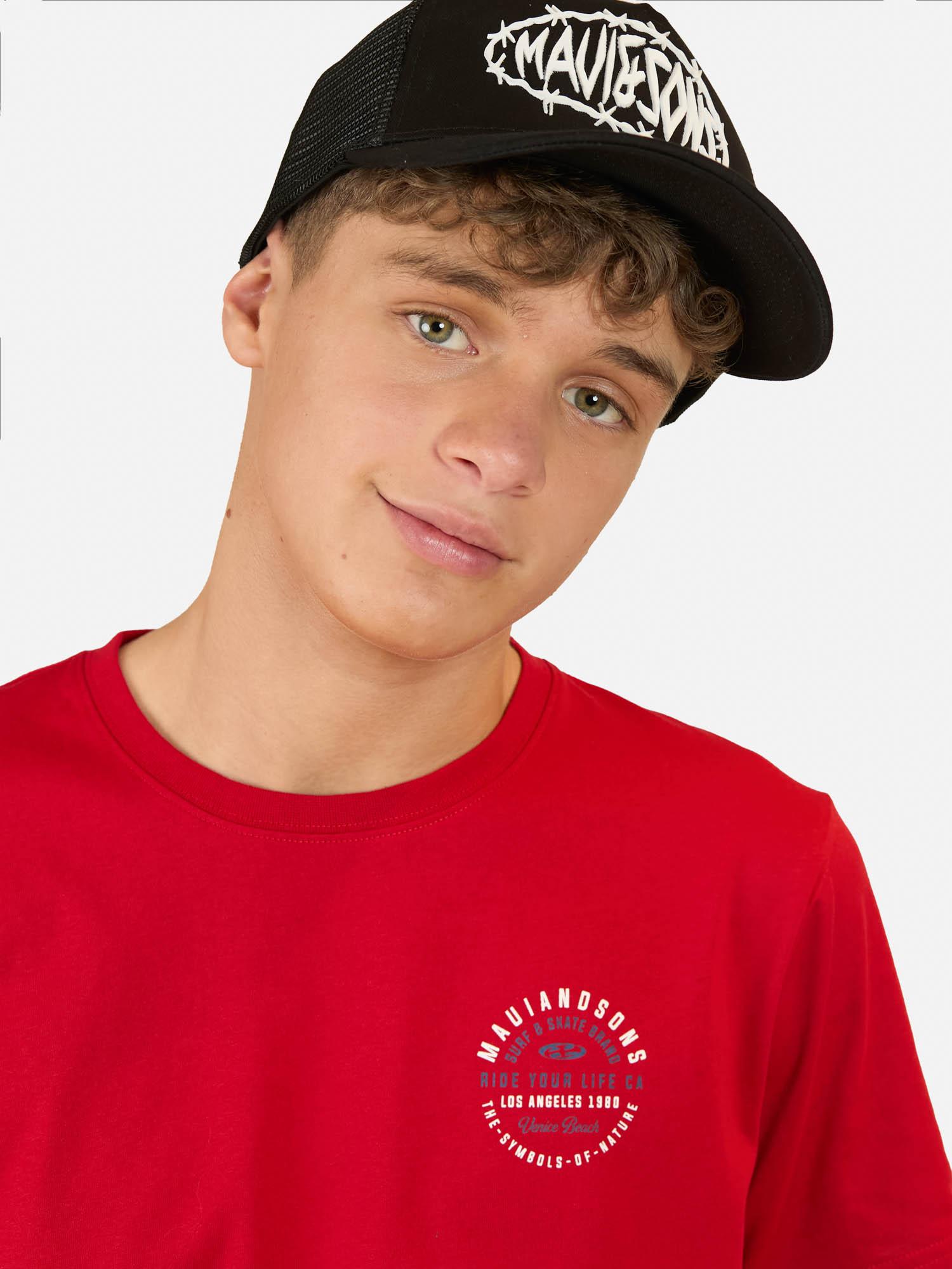 PACK POLERA JOCKEY INFINITE ROJO INFANTIL MAUI AND SONS - 4