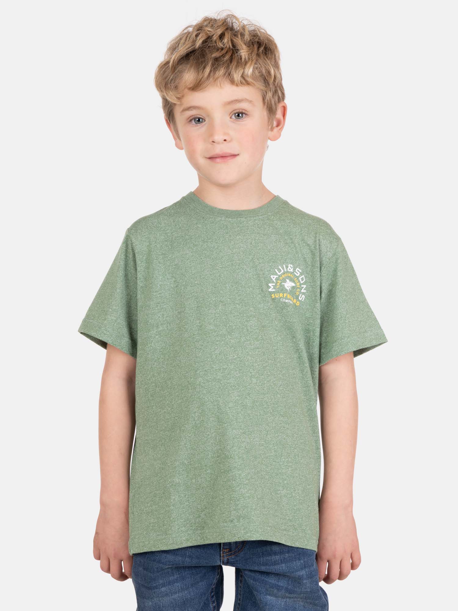 POLERA MC SOLVIVO VERDE INFANTIL MAUI AND SONS - 1