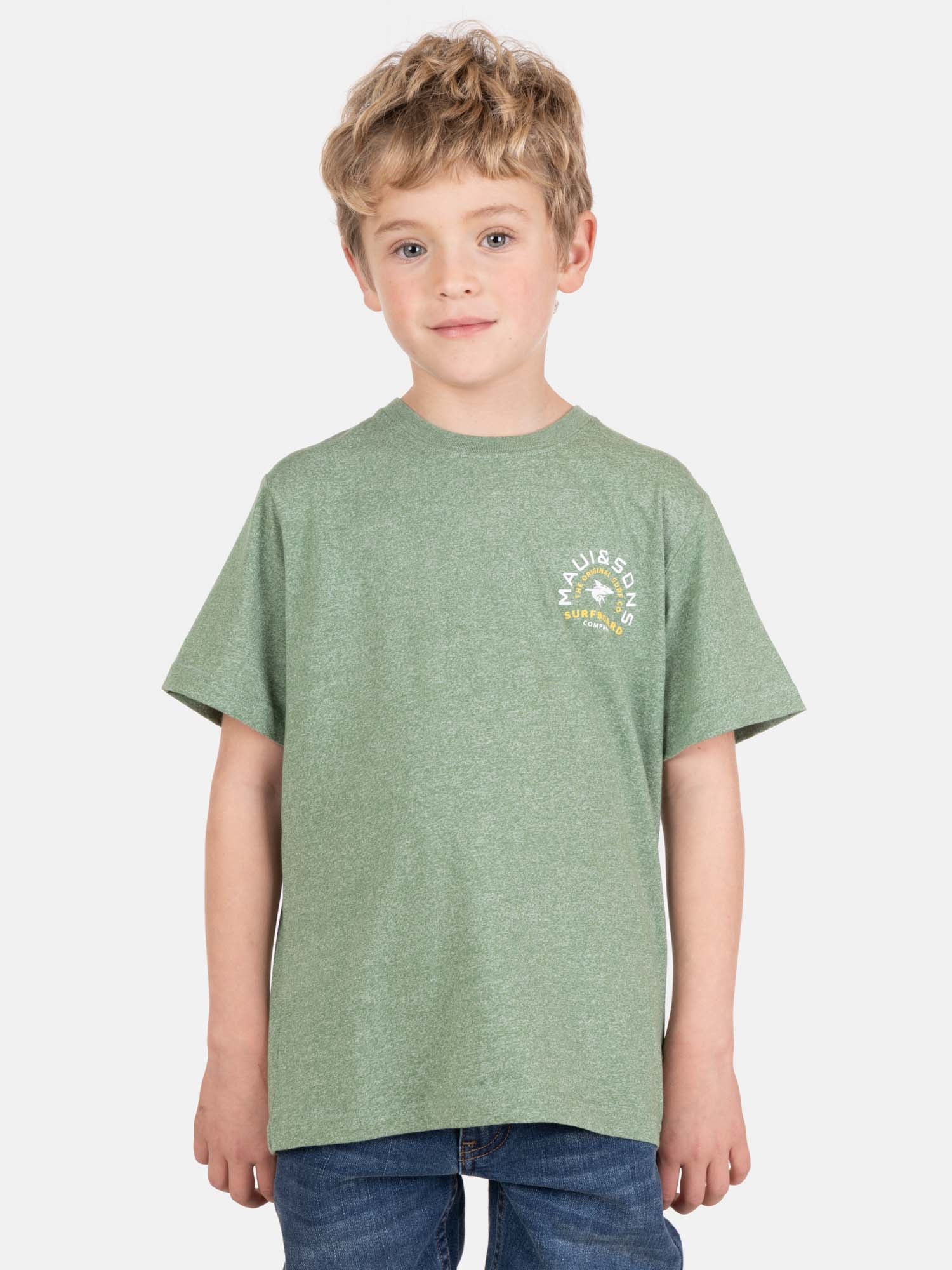 POLERA MC SOLVIVO VERDE INFANTIL MAUI AND SONS - 1