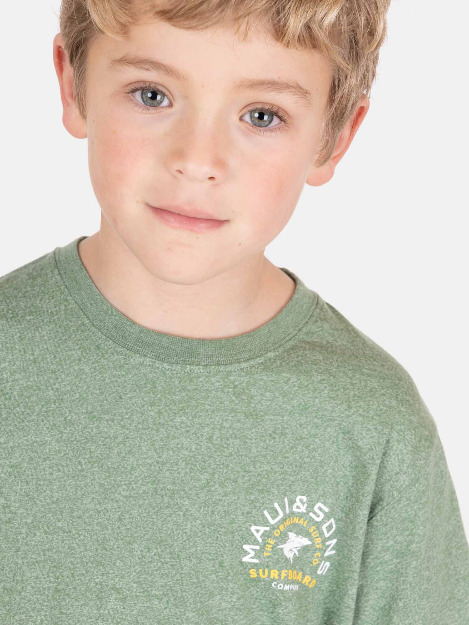 POLERA MC SOLVIVO VERDE INFANTIL MAUI AND SONS - 3