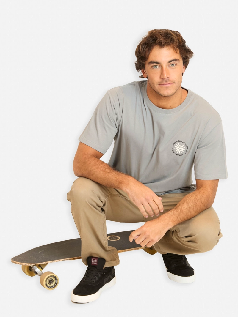 POLERA MC BOBY GRIS HOMBRE MAUI AND SONS - 4