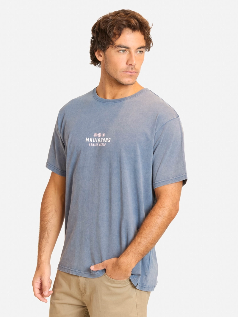 POLERA MC DIVAZA AZUL HOMBRE MAUI AND SONS - 1