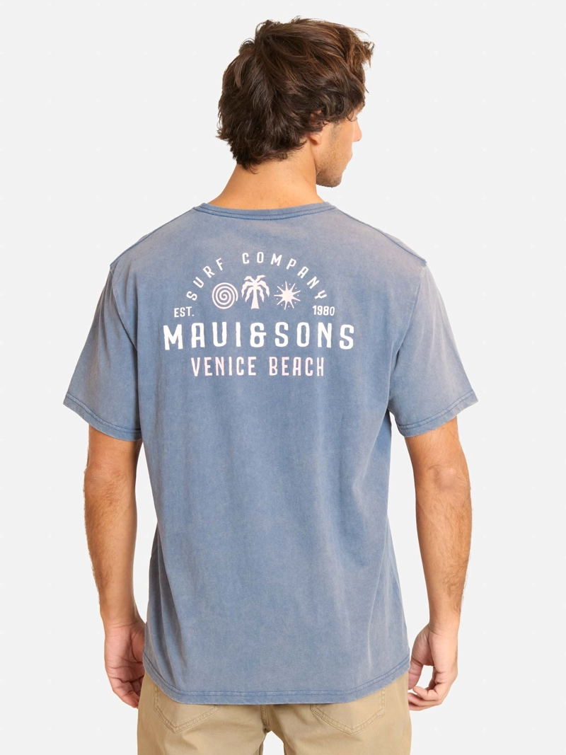 POLERA MC DIVAZA AZUL HOMBRE MAUI AND SONS - 2