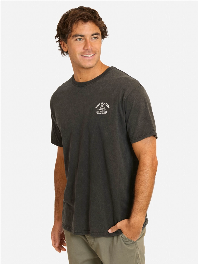 POLERA MC DILIS NEGRO HOMBRE MAUI AND SONS - 1