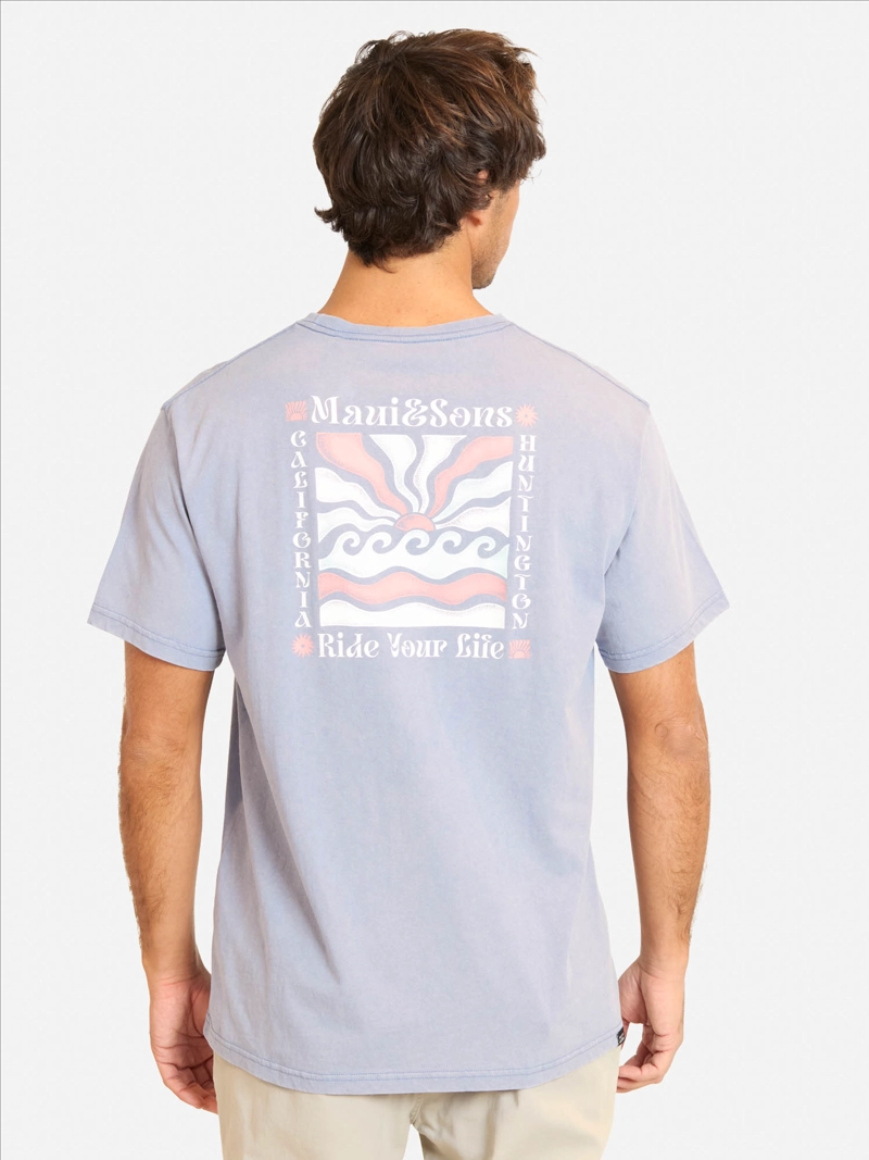 POLERA MC DOCO MORADO HOMBRE MAUI AND SONS - 2