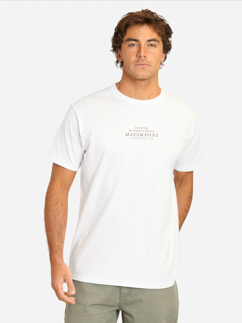 POLERA MC FALUZ BLANCO HOMBRE MAUI AND SONS - 1