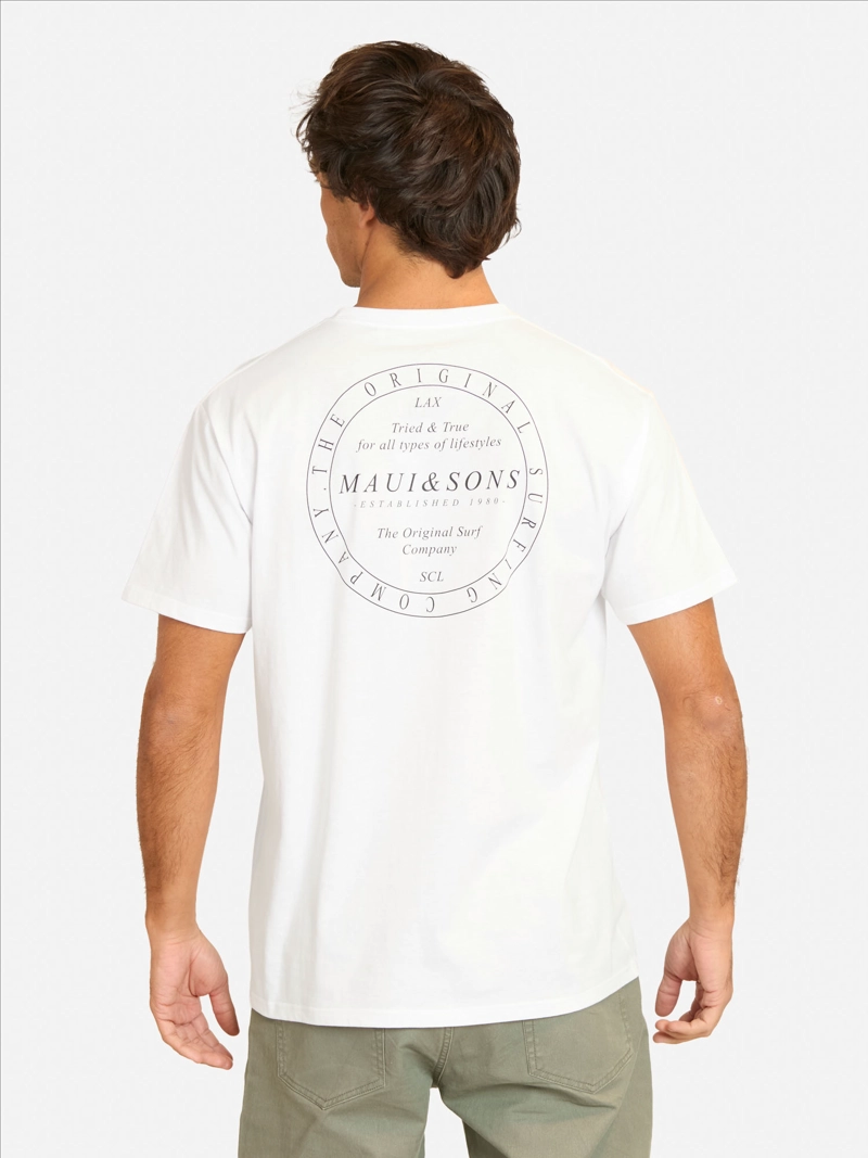 POLERA MC FALUZ BLANCO HOMBRE MAUI AND SONS - 2