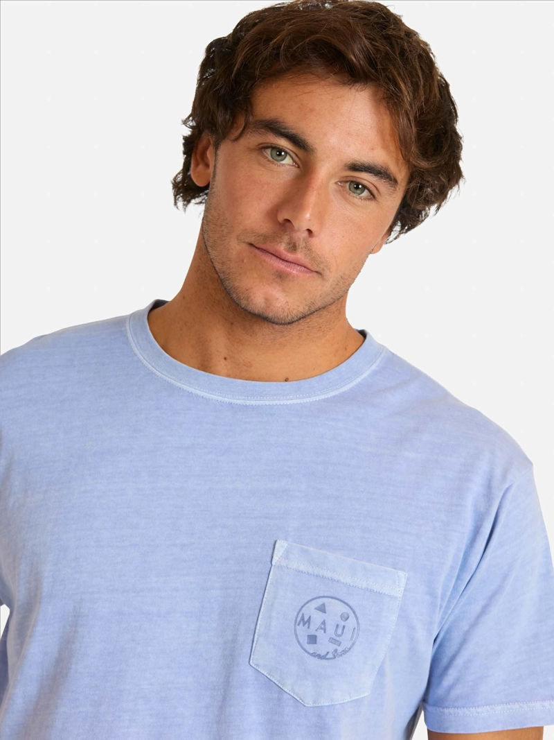 POLERA MC KUBOMO AZUL HOMBRE MAUI AND SONS - 3