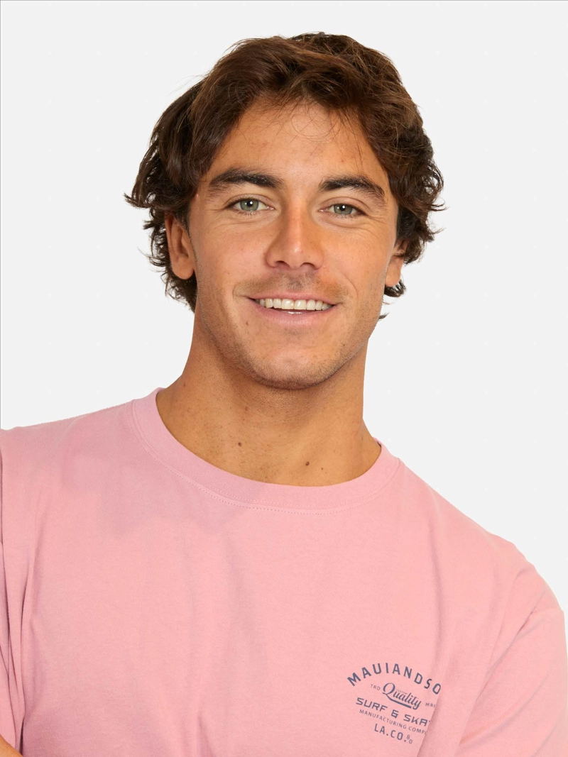 POLERA MC FEMA ROSADO HOMBRE MAUI AND SONS - 3