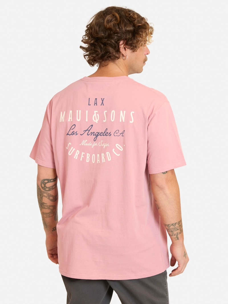 POLERA MC PAZIDU ROSADO HOMBRE MAUI AND SONS - 2