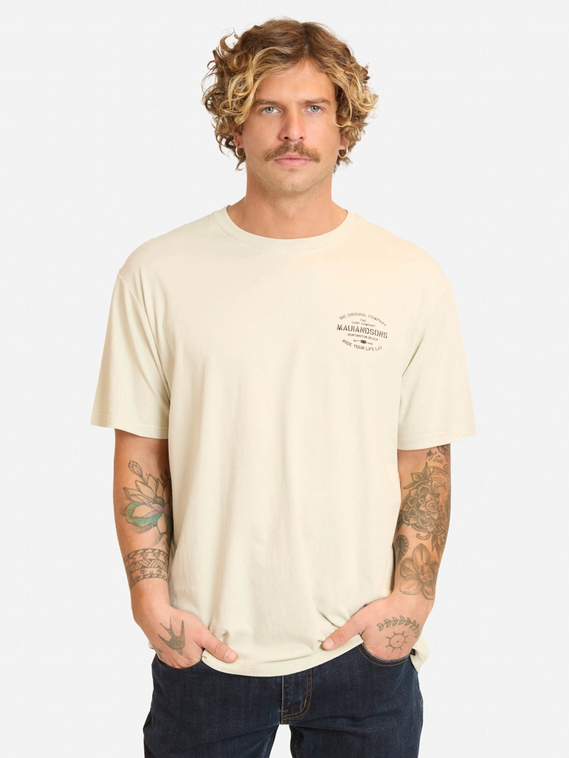 POLERA MC LOKIX BEIGE HOMBRE MAUI AND SONS - 1