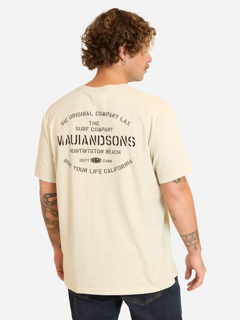 POLERA MC LOKIX BEIGE HOMBRE MAUI AND SONS - 2