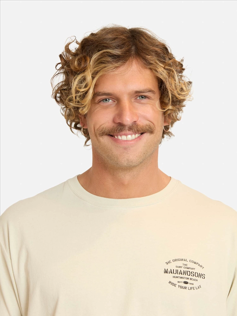 POLERA MC LOKIX BEIGE HOMBRE MAUI AND SONS - 3