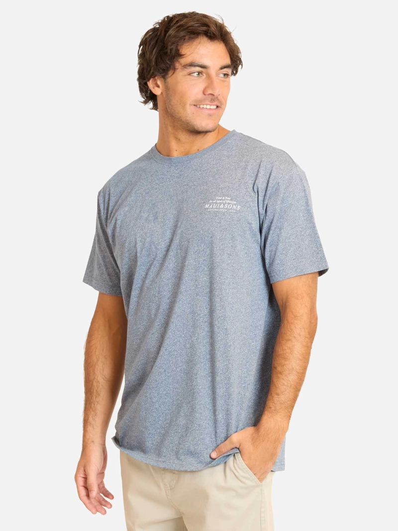 POLERA MC ZARIZO CELESTE HOMBRE MAUI AND SONS - 1